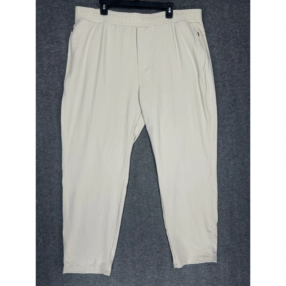 Public Rec Pants Mens 44x32 Beige All Day Every Day Gamechanger‎ drawstring